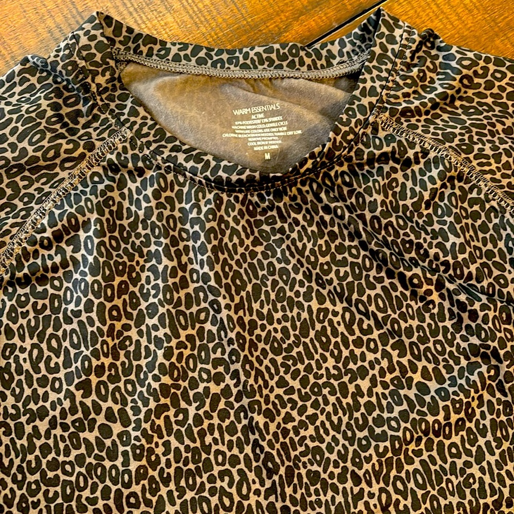 Warm Essentials Animal Print Top
